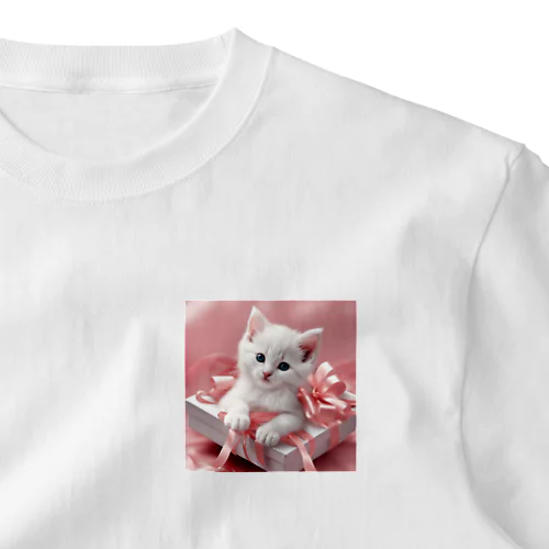 姫ねこ ワンポイントTシャツ