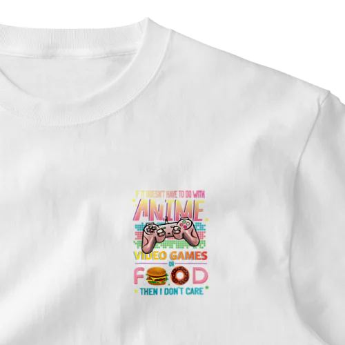 アニメ ビデオゲーム フード - アニメ愛好家へのギフトアイデア 女の子 男の子 One Point T-Shirt