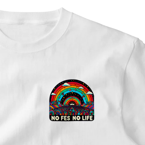 NO FES NO LIFE ワンポイントTシャツ