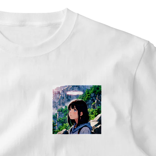 UFOと少女 ワンポイントTシャツ