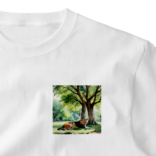 自然とライオン One Point T-Shirt