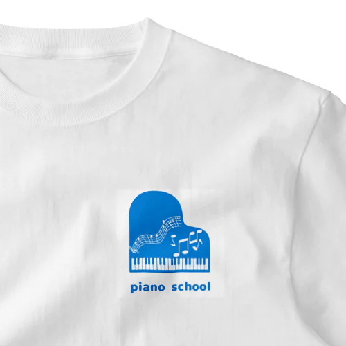 涼しげブル〜piano school One Point T-Shirt
