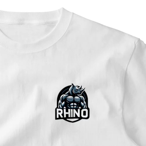 RHINO MUSCLE POWER ワンポイントTシャツ