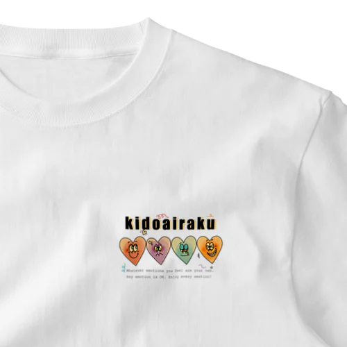 kidoairaku♡　レトロカラーver. ワンポイントTシャツ