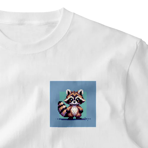 ドット絵アライグマちゃんTシャツサイズ One Point T-Shirt