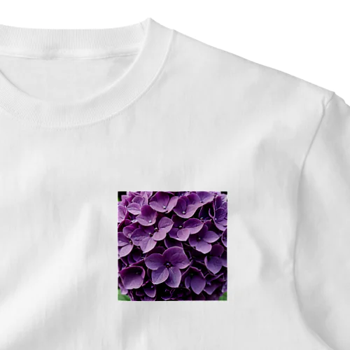 魅惑の紫陽花 ワンポイントTシャツ