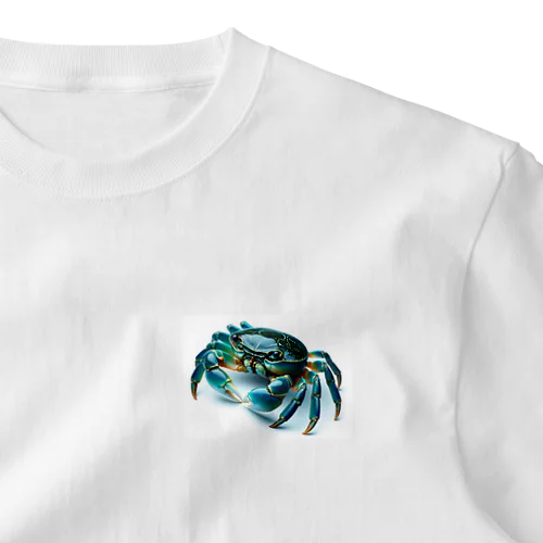 Aqua Sapphire One Point T-Shirt