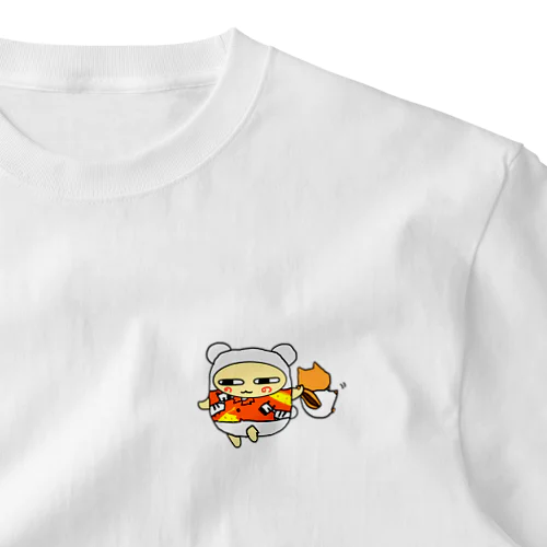 振り回されるリスくん ワンポイントTシャツ