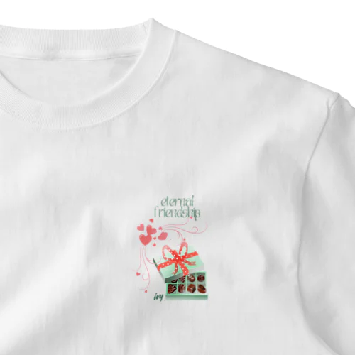 美味しいチョコレート ワンポイントTシャツ