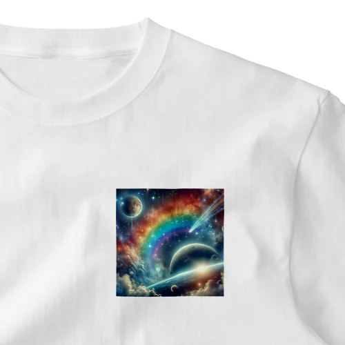 宇宙 ワンポイントTシャツ