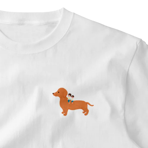 Kids on the dog One Point T-Shirt