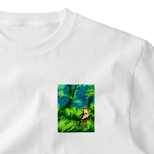 森の中 ワンポイントTシャツ