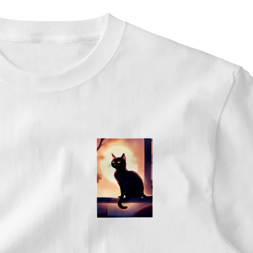 思いやり猫ちゃん ワンポイントTシャツ