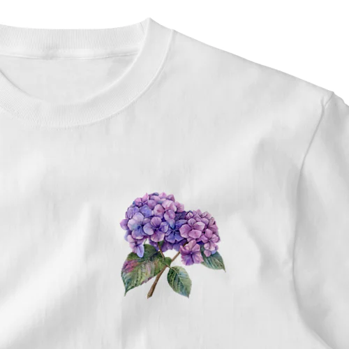 色鮮やかな紫陽花 One Point T-Shirt