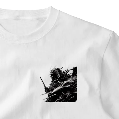 武士と戦闘機 ワンポイントTシャツ