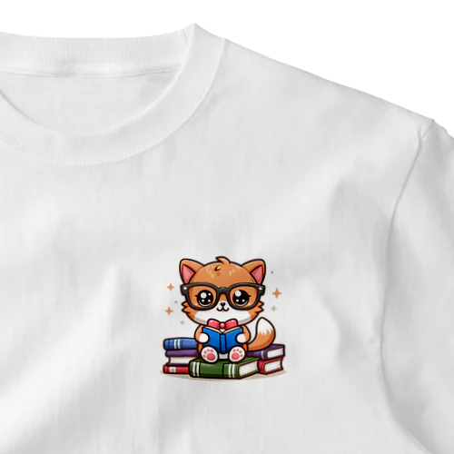 勉強猫 ワンポイントTシャツ