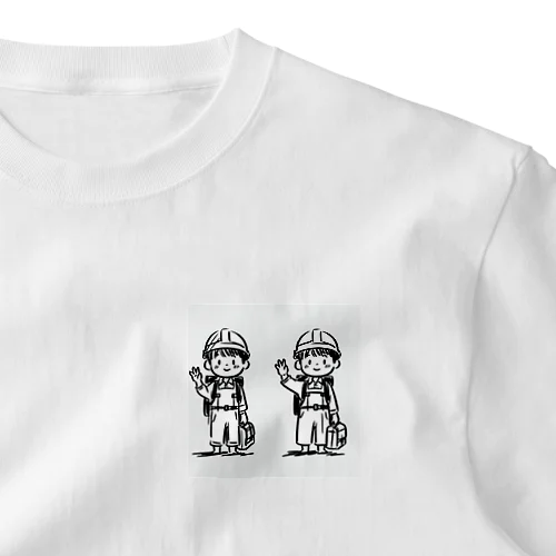 防災訓練をしてくるこども One Point T-Shirt