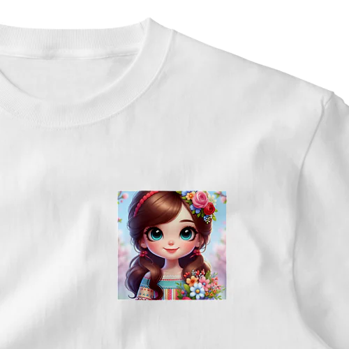 美少女 ワンポイントTシャツ