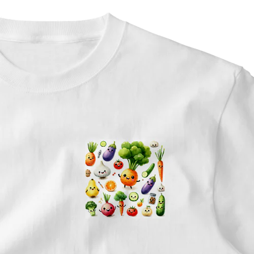 かわいいお野菜 One Point T-Shirt