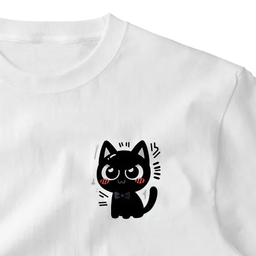 開運黒猫　NIGER  ニゲル ワンポイントTシャツ