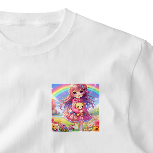 ロリ　少女　ピンク髪 One Point T-Shirt