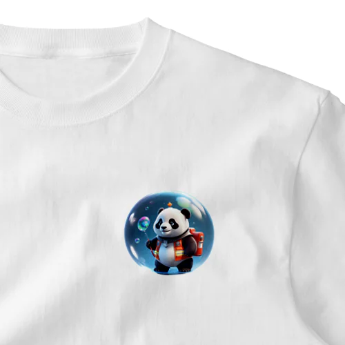 パンダの消防士（シャボン玉ver）⑥ One Point T-Shirt