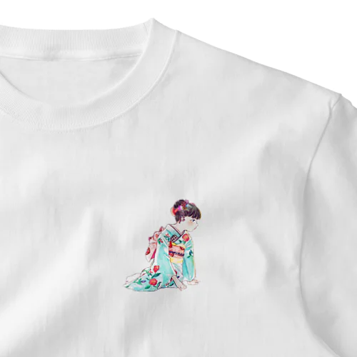 着物の女の子 One Point T-Shirt