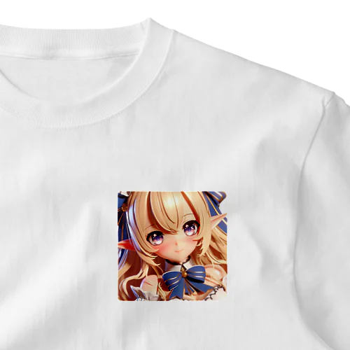 エルフ耳　少女 ワンポイントTシャツ