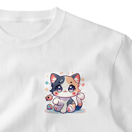 にゃんにゃん ワンポイントTシャツ