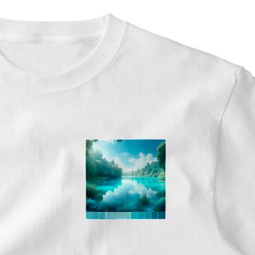  Almost Transparent Blue. ワンポイントTシャツ