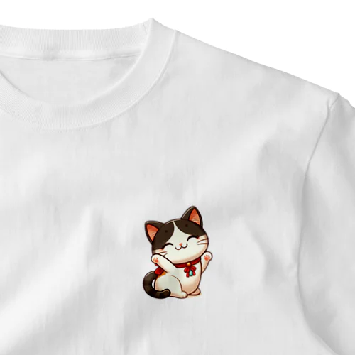 ねこ ワンポイントTシャツ