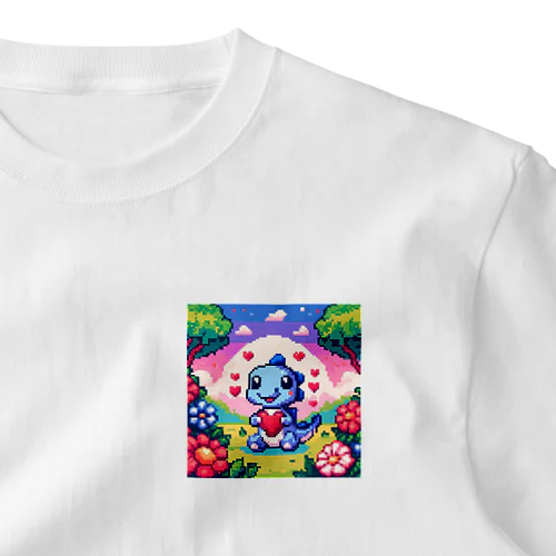 ピクセルアート 恐竜の子ども One Point T-Shirt