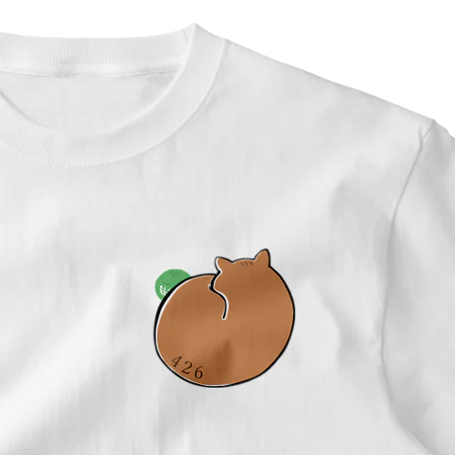 おねむなジムちゃんとメロン One Point T-Shirt