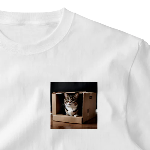 ダンボール猫 One Point T-Shirt