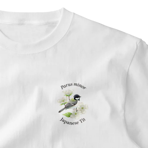 Japanese Tit ワンポイントTシャツ