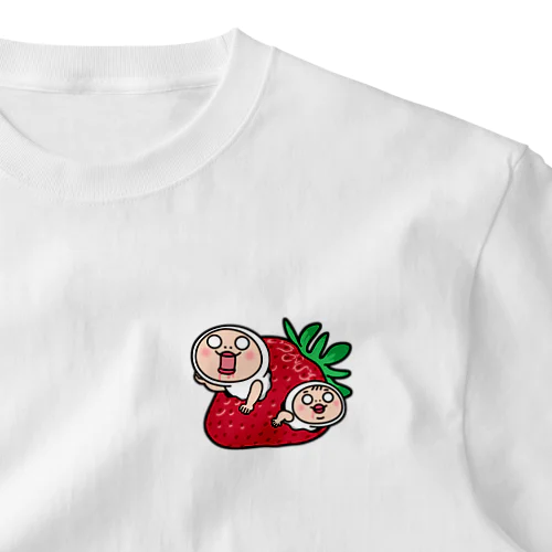 いちごいちえイチゴ ワンポイントTシャツ