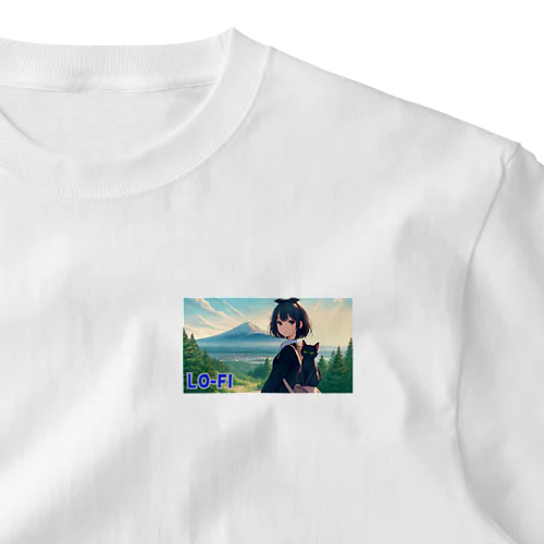 時空の旅猫アルトとミアと神秘の山 ワンポイントTシャツ