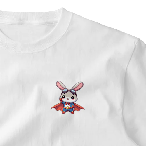 かわいいうさぎのヒーロー One Point T-Shirt