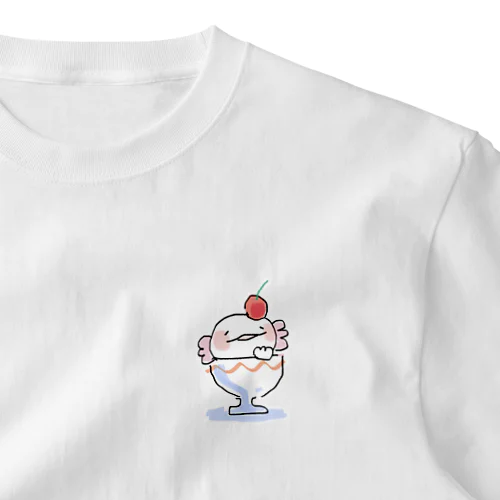 うぱえにっき「パフェ」 ワンポイントTシャツ