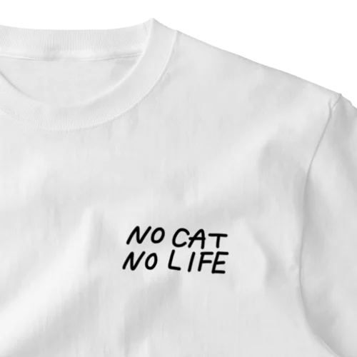 NO CAT NO LIFE ワンポイントTシャツ