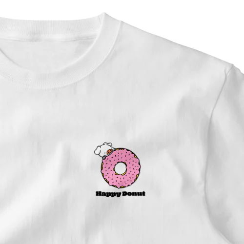 happy donut ワンポイントTシャツ