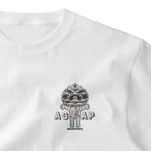 アガp しろくろ ワンポイントTシャツ