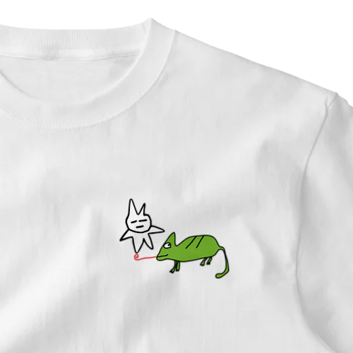 フレイザーくんとカメレオン ワンポイントTシャツ