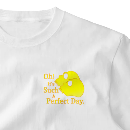 Oh! It's Such A Perfectday.（黄色） ワンポイントTシャツ