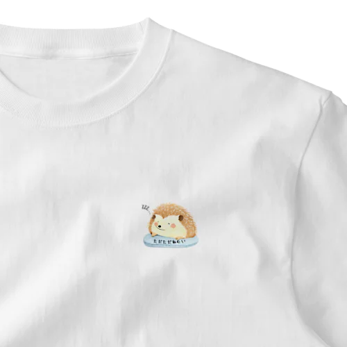 おねむのハリネズミくん ワンポイントTシャツ