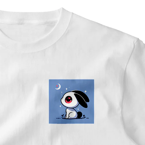 ハートうさぎさんと夜空 One Point T-Shirt