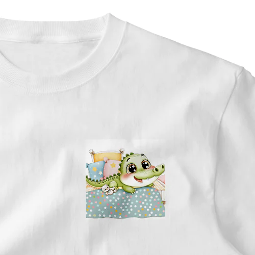 ワニ赤ちゃん ワンポイントTシャツ