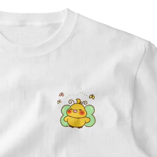 ちょうちょなぷぷ吉 ワンポイントTシャツ