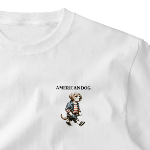 AMERICAN DOG. One Point T-Shirt