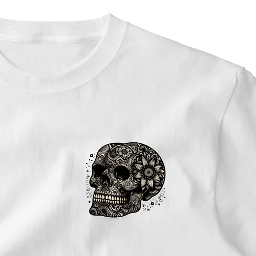 SKULL002 ワンポイントTシャツ